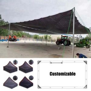 Reti 3 4 6 12Pin HDPE Nero Parasole Rete Giardino Edifici Ombreggiatura Rete Gazebo Tenda Piscina Sole Vela Pergola Tenda parasole