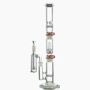 3 Chambers Plastic Clip Hookahs With Ash Catcher Bee Comb Disc Perc Dome Duschhead With Ice Pinch Straight Perc 18mm Female Joint WP522