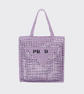 beach bag Straw bag Tote Bag Designer bag Fashion Mesh Hollow Woven for Summer Vacation bag Large capacity shopping bag Women's fashion versatility