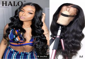 Lace Frontal Human Hair Wig Body Wave 13x4 Lace Front Wig Full Wavy 26 inchs Water wave Wigs For Black Women4469553