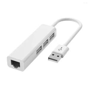 Type-C To RJ45 Lan Network Card 4 Port In 1 Laptop Adapter USB2.0 Splitter 10GBit/s For Desktop Computer PC