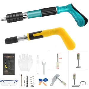 Spijkerpistolen Portable Manual Rivet Nail Gun Low Noise Rivet Gun Laborsaving Tool Multifunctional Home Decoration Fixe Mini Rivet Guns Tool