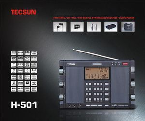 Tecsun H501 Portable Stereo Radio Full Band FM SSB Radio Receiver Dualhorn FM Speaker with Music Player Receive FM Stereo318T9915708