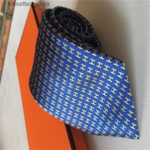 Nackband lyx 2024 Box Neck Ties Designer Silk Nathtie Black Blue Jacquard Hand vävd för män Bröllop Casual and Business Slips Fashion Box Ties L240313