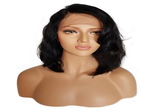 Synthetic Lace Front Wig Natural Wavy Handmade Natural Black Heat Resistant Fiber Brazilian Hair wig For White Or Black Women8334324