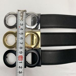 Luxury Designer Belt G BUCKLE Fashion äkta läder Kvinnor för män bokstäver dubbelt Big Gold Classical 9 Colors279y