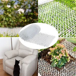 Netting Drive Cat Mat Anticat Pricking Pad Prickle Strips Håll katter borta Säker plastspik Thorn Network 200cm/6.5ft Garden Supplies