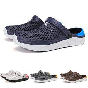 slippers for men women Solid color hots slip resistant black white Peach breathable mens indoors walking shoes GAI