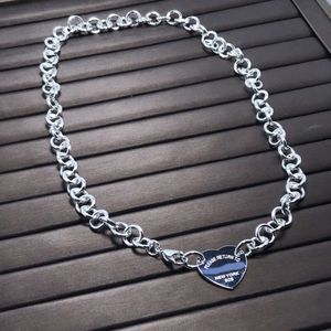 Дизайнерский ожерелье TiffanyJewelry для женщины роскошные украшения Seiko Высококачественные любовные колье с Diamond Heart Tiffanyjewelry Fashion Chain 109