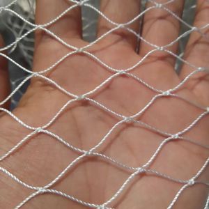 Netting 9Strands 2x2cm White Nylon Netting,Nylon Fishing Net Mesh Anti Bird Netting Garden Net Crops Protective Mesh balcony cat net