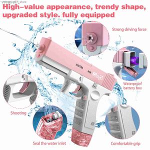 Sand Play Water Fun gun Toys Electric Water gun Automatic Pistol Shooting Toy Full Automatic Summer Water Beach Toy For Kids Children Boys Girls Adults