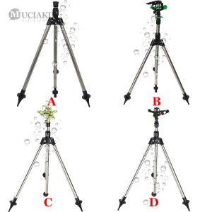 Sprinkler Muciakie 1 adet paslanmaz çelik tripod darbesi Sprinkler Ayarlanabilir Tripod Düzensiz Groud Bahçe Sulama Sulama Takma