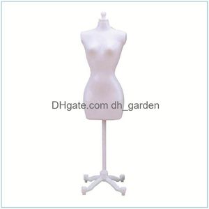 Hangers & Racks Hangers Racks Female Mannequin Body With Stand Decor Dress Form Fl Display Seam Model Jewelry Drop Delivery Home Garde Otbtw