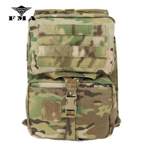 Taschen FMA Multicam 500D Cordura Tactical Hunting Hydration Bag Assault Back Panel Attached Molle Bag for Plate Carrier