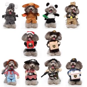 Setar Halloween Dog Clothing Cosplay Pet Cat Costume Funny Christmas Dog -kappa som dressing Party Suit For Chihuahua Bulldog Accessories