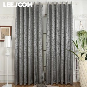 Curtains LEEJOOM 1 Piece Luxury Design Kitchen Door Curtains Bedroom Drape SemiBlackout Window Blind for Balcony European Modern