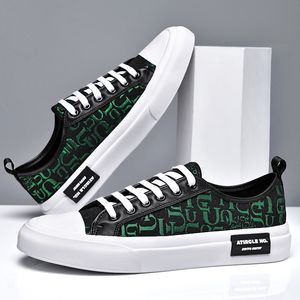 Oddychane wydrukowane jasne złote płócienne koronkowe buty zwykłe buty Low Top Sneakers Skórzane mokasyny Fluorescencyjne zielone buty męskie zapatos hombre a14