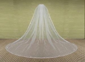 2019 Selling New White Ivory Long One Layer Tulle Wedding Veils Matched Comb Crystals Wedding Bridal Accessories A063117000