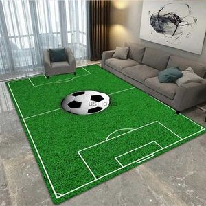 Carpets Football Court Pattern Rug for Bedroom Living Room Ball Sport Soccer Carpet for Kitchen Floor Mats Home Decor Non-Slip Floor Pad