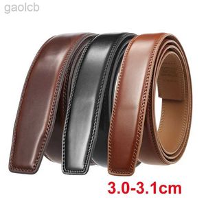 Belts High Quality Width Holes Cowhide Leather Belt Automatic Buckle Luxury Belts Black ldd240313