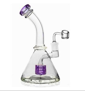 20cm tall Beaker Base Oil Rigs Thick Glass Bong Hookahs Glass Water Pipes Smoke Glass Pipe With 14mm Banger