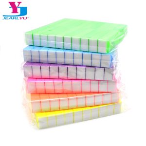 Kits 50/100 Pcs/lot Neon Coloful Sponge Nail File Buffer Block Buffing Sanding Professional Nail Degreaser Tools Pedicure Manicure