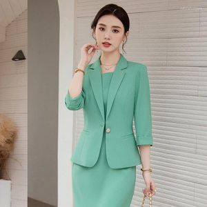 Abiti da lavoro Abiti da lavoro formali da donna Abiti con top e abiti Set di blazer professionali da ufficio per donna in stile OL