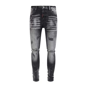 Slim Dsq2 Hose Fit Stretch Schwarz Four Seasons High Street Distressed Und Jeans Store Style