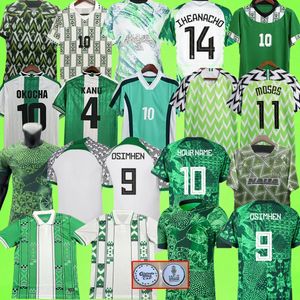 Nigeria 2024 Fußballtrikots OSIMHEN 19 22 23 24 Retro-Fußballtrikot OKOCHA SIMON LOOKMAN IHEANACHO 2018 Retro-Trikots 94 96 98 Trainingsuniform 1994 1996 1998 RETRO