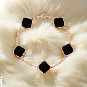 Clássico 4 folhas trevo pulseiras jóias mulher branco vermelho azul ágata concha mãe de pérola charme pulseiras 18k banhado a ouro luxo casamento mulher moda jóias