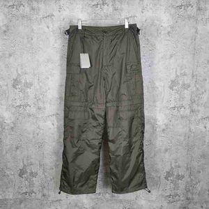 Men's Pants High version BL home school uniform style army green work style pants (detachable) loose fit for both men and women SS78