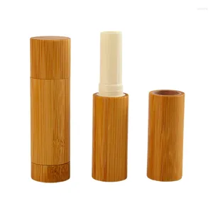 Бутылки для хранения 1 шт. 4/5 г натуральный бамбук DIY губная помада пустой тюбик для губ косметический контейнер дорожная бутылка