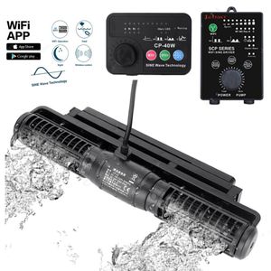 Jebao Jecod WiFi Wave Maker per acquario di barriera corallina marina Controllo wireless CP25 CP40 CP55 pompa di circolazione pompa a onda incrociata Y240l