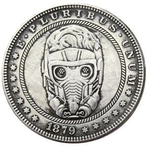 HB46 Hobo Morgan Dollar Skull Zombie szkielet kopia monety mosiężne ozdoby rzemieślnicze