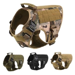 Ingen dragsele för stora hundar Militär taktisk hundsele Vest tysk herde Doberman Labrador Service Dog Training Product 2191B