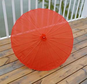 Guarda-chuvas 20 Pcs Crianças Tamanho Pequeno Arte Chinesa Artesanato Guarda-chuva Papel Em Branco Punho Longo Casamento Parasol DHL Fedex Atacado