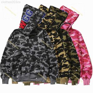 Bape Sharks Hoodies 2023 Mens 여자 패션 남성 Deisigners 따뜻한 재킷 후드 스타일 스타일리스트 만화 인쇄 까마귀 코트 코트 남자 캐주얼 스웨트 셔츠 크기 m-3xlox1d