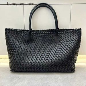 Bottegs Venets Tote Bag 2024 Nuovo porta palmino in tessuto Woven Woven Womens Shopping di verdure casual vegetale con logo originale 1: 1