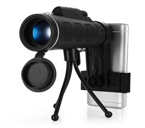 40X60 MONOCular Telescope Clip Tripod HD Nocne widzenie Prism Zakres polowań na biwakowanie Wspinacz