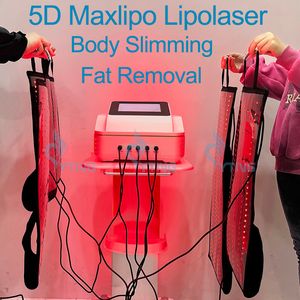 650NM940NM 5D MAXLIPO LIPOLASER LASER FAT Borttagning Viktförlust Cellulit Reduktion Body Slimming Machine
