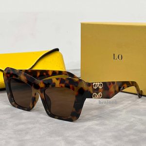 Designer-Sonnenbrille für Damen, LW40120I, Acetat, Schmetterling, großer Rahmen, Linsenrahmen, luxuriös, für Herren und Damen, Trend, gelbe Fahrspiegelbrille, weiße Loewee-Brille 8454