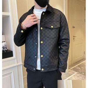 Giacche da uomo New Spring Designer Luxury Black Super Jacket Bomber Plaid Uomo Capispalla maschile Cappotto Moda Hombre Casual Street Outwear L Otjet