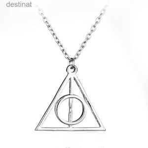 Pendanthalsband Vintage Deathly Hallows Triangle Pendant Character Movie Fashion Jewelry Necklacel242313