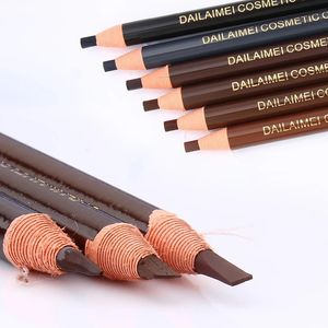 6 pz/set Matita per Sopracciglia Penna per Trucco Impermeabile Principiante Make-up Artist Tinta a Lunga Durata per Sopracciglia per Donne Ragazze Colorazione 240305