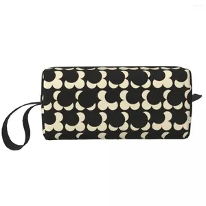 Torby kosmetyczne Travel Black Eclipse Wzory toaletowe Orla Kiely Makeup Organizator Kobiety Zestaw do przechowywania zestaw