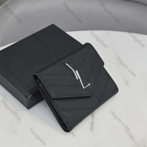 2024 Envelope Flap Designer Wallets Short Leather Wallet Designer Woman Pouch Black White Purses Designer Coin Purse Small Handbag Black Red Beige Xb063
