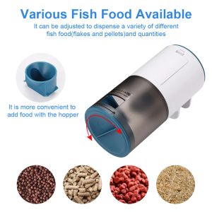 Alimentadores de tanque de peixes alimentador automático temporizador inteligente alimentador automático de peixes koi peixinho pequeno alimentador tipo fechado alimentador de aquário