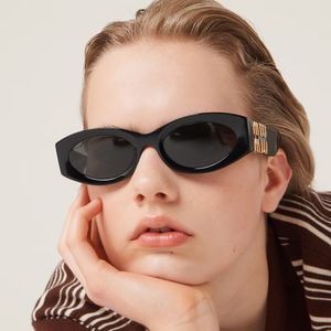 Солнцезащитные очки серии MUIMIU Eyewear, официальный сайт SMU11WS, женские солнцезащитные очки «кошачий глаз» в небольшой круглой оправе с коробкой