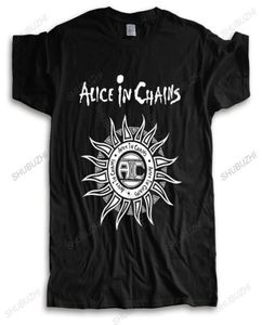 Homens tripulação pescoço topos moda algodão tshirt alice in chains sun men039s unissex camiseta casual estilo solto topos tamanho maior 2205055307255