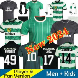 2024 Keltler Kyogo Futbol Gömlek FC 23 24 Avrupa Evi Uzak Üçüncü Futbol Formaları Celtic Daizen Reo McGregor 80 84 87 88 97 99 Hoops Yıldönümü İrlanda Kökenleri Özel